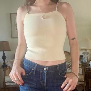 NWT Camila Coelho Camisole Embellished Straps